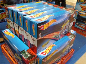 Boxes of Hot Wheels